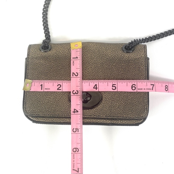 COACH Mini Chain Convertible Crossbody gold metallic - Picture 7 of 12